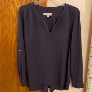 Navy blue blouse